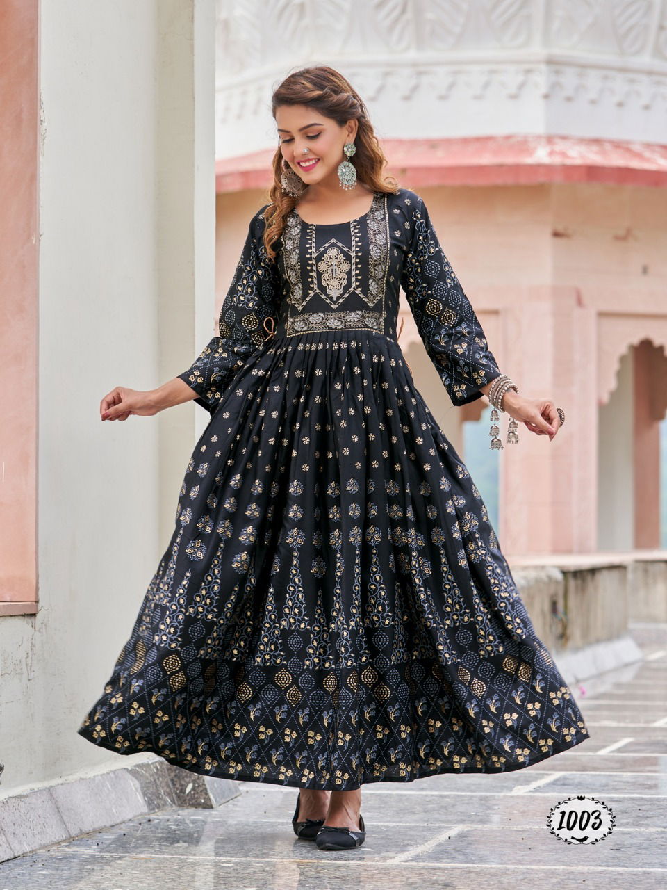 Radhika Honey 1 Rayon Printed Festive Wear Anarkali Kurti Latest Collection